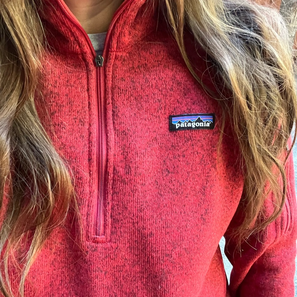 Patagonia 1/4 zip Better Sweater in Red - Picture 1 of 12